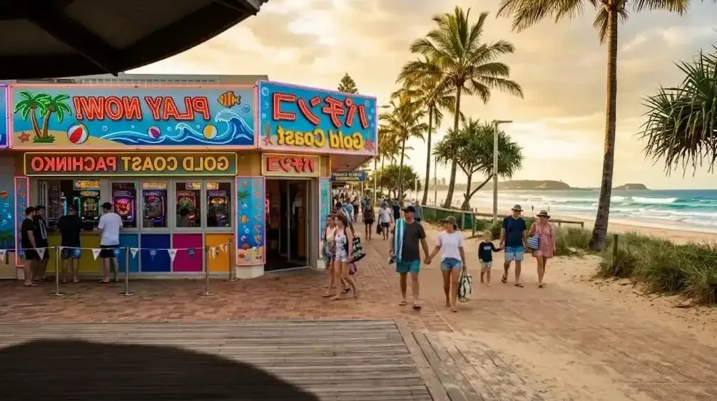A group of friends at their reserved machine bay