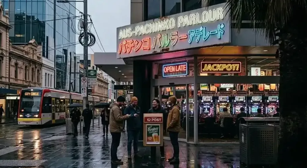 Crowd at the jackpot draw on a Friday
